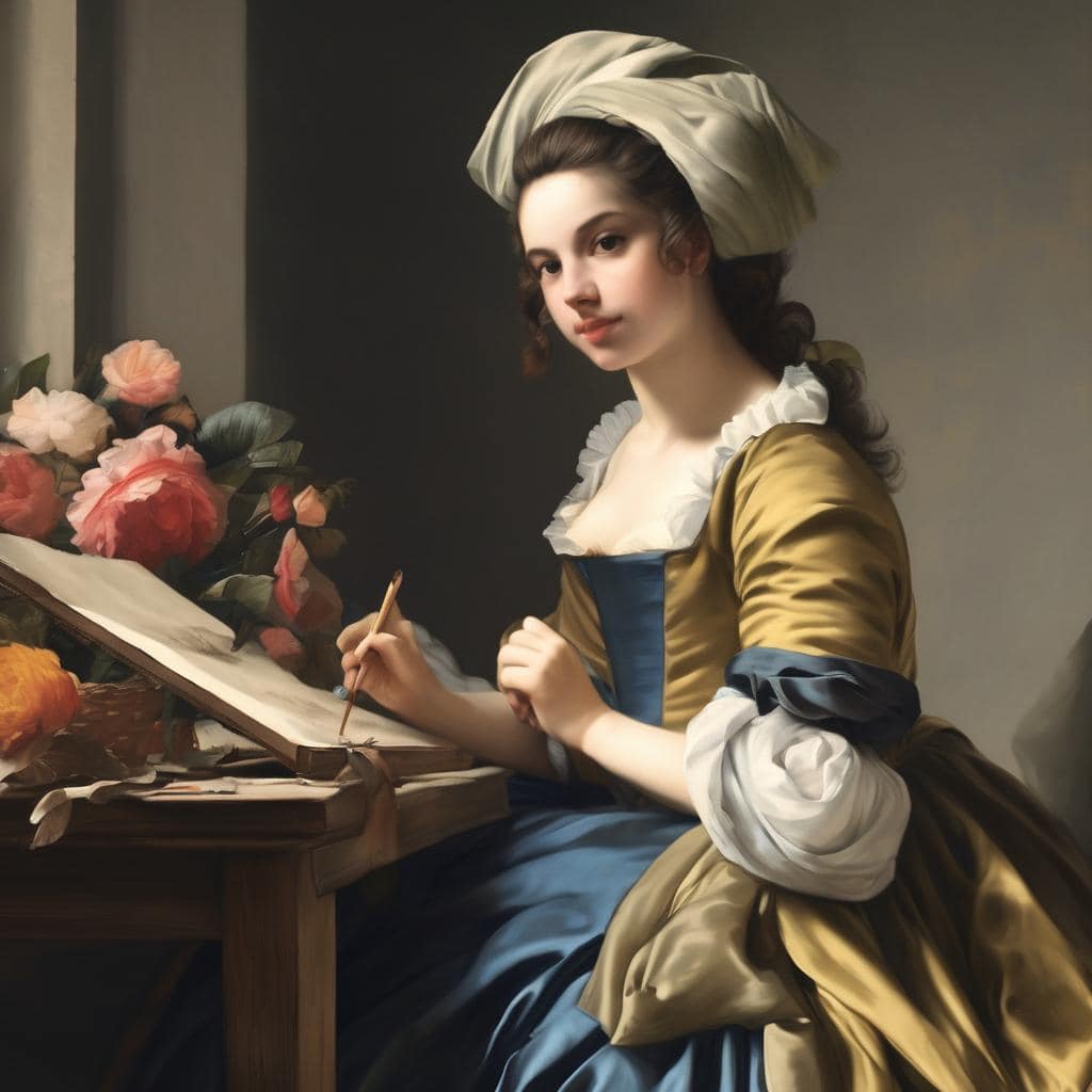 Παίδουσα ζωγραφική σύγχρονης τέχνης και δημιουργικότητας με παραδοσιακά στοιχεία.